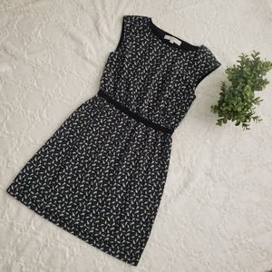Loft XXSP floral leaf pattern dress